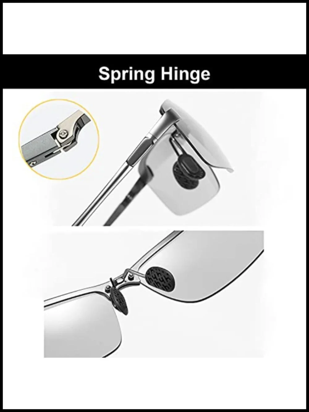 Polarized Photochromic Driving Sunglasses with UV Protection